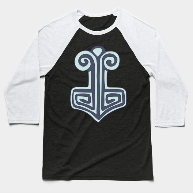 Ivar the Boneless - Norse Symbol - Germanic Folklore Baseball T-Shirt by DeWinnes